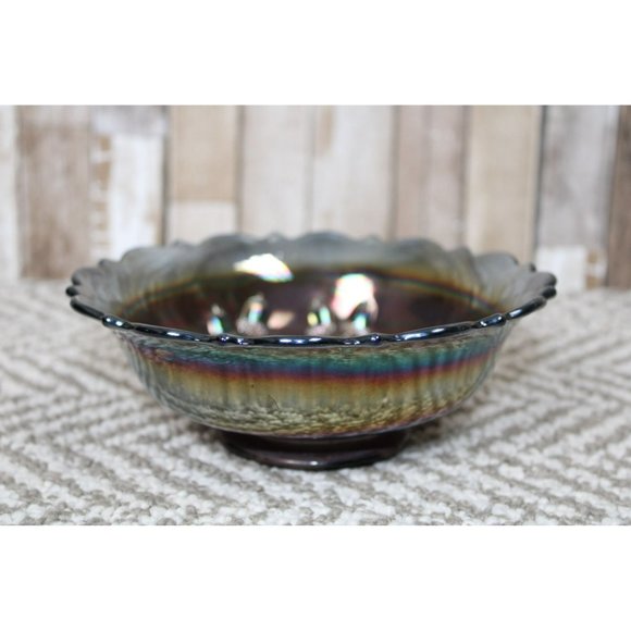 Vintage Fenton Carnival Glass Amethyst Bowl